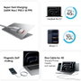 Vention Cable Magnético USB-C a USB-C 240W 5A 1.5m Negro